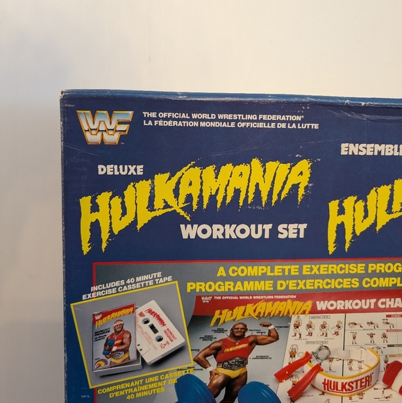 Vtg 1985 WWF Hulk Hogan's Hulkamania Deluxe Workout Set Brand New/Sealed. LJN - Picture 5 of 17